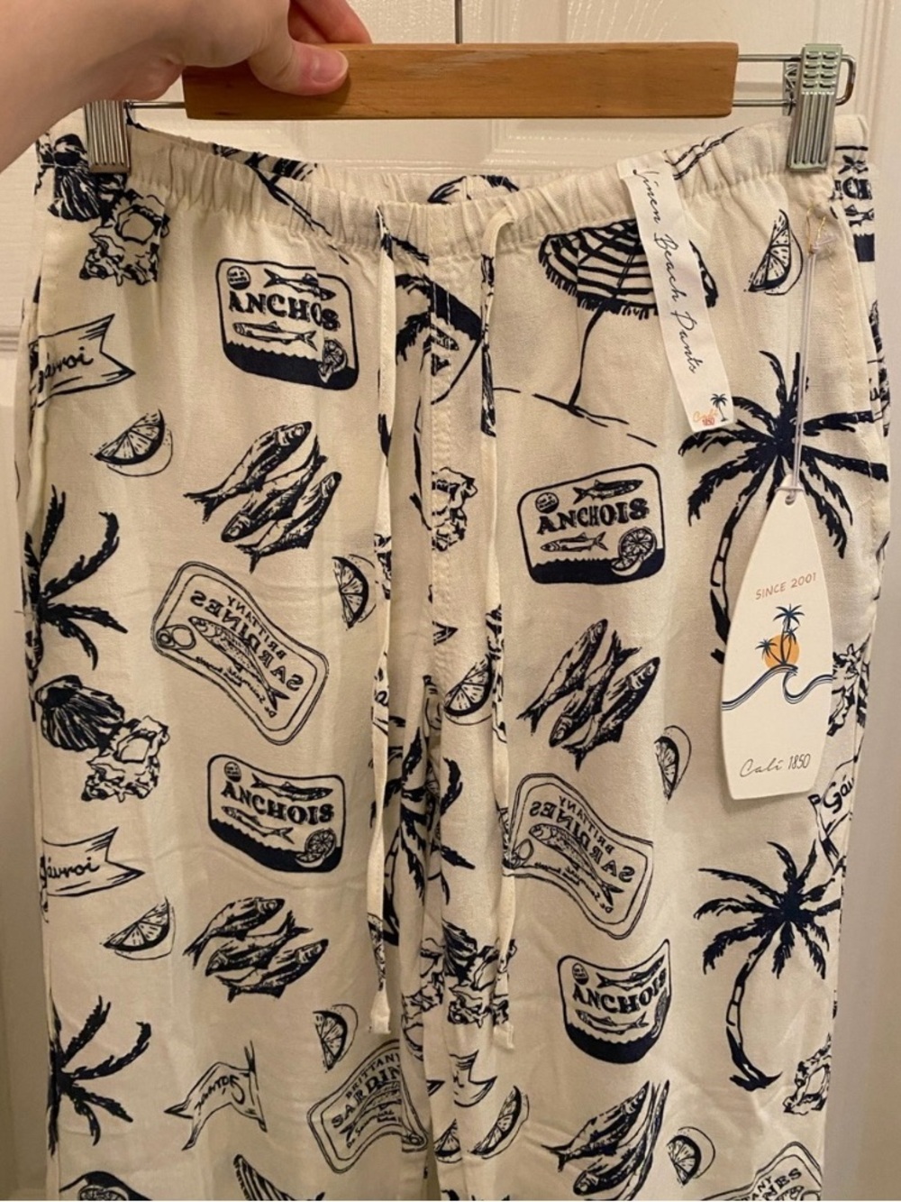 Cali1850 Linen Blend Beach Pants - Picture 2 of 11